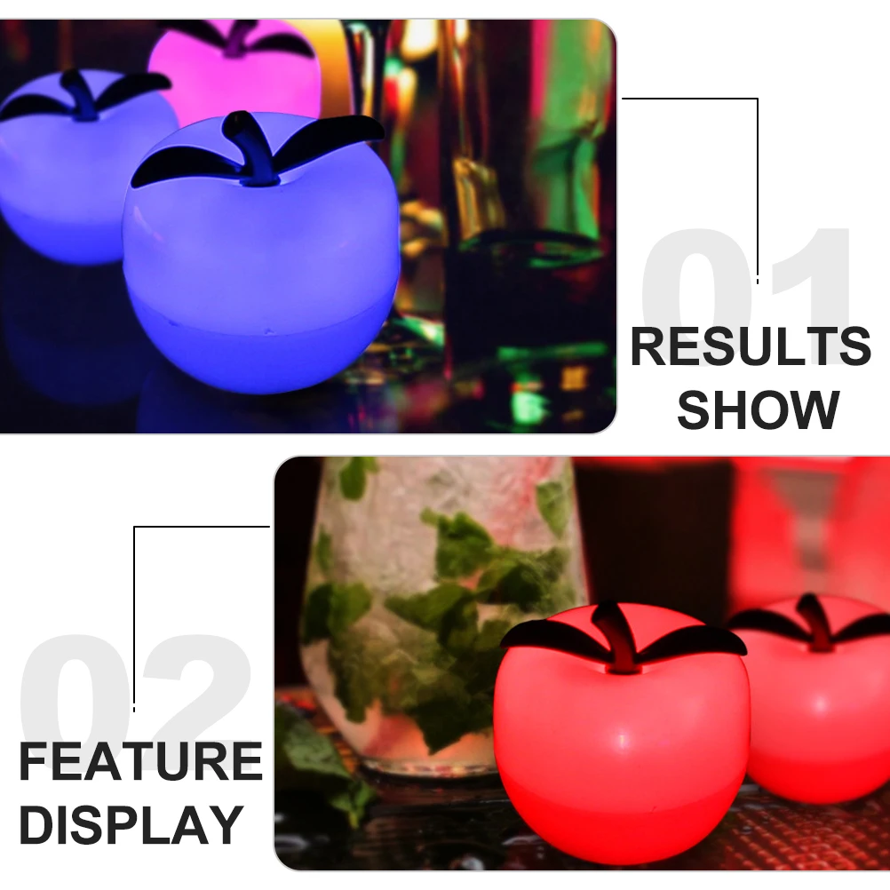 

12Pcs Lovely Fruit Light Adornment Indoor Party Xmas Lamp Decorative Fruit Shape Light for Home Bedroom Bars Xmas Lamp Adornment