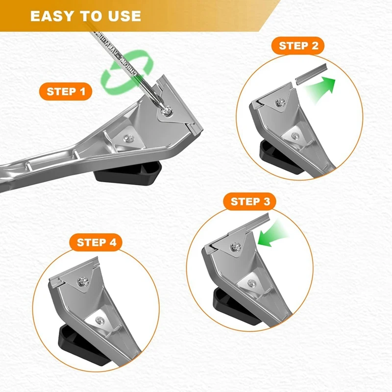 Ergonomic Carbide Scraper,Carbide Scraper(2-1/2 Inch),Paint Scraper Tool For Paint,Wood,Glue,Resin(Tungsten Carbide)