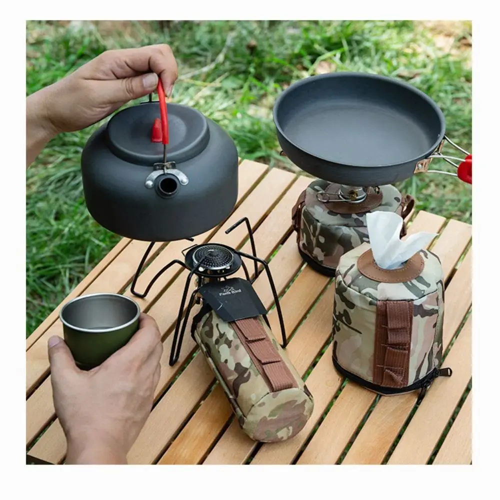 Multipurpose Camping Gas Can Protective Cover Portable 3 Sizes Gas Tank Canister Cylinder Case Air Bottle Wrap Sleeve