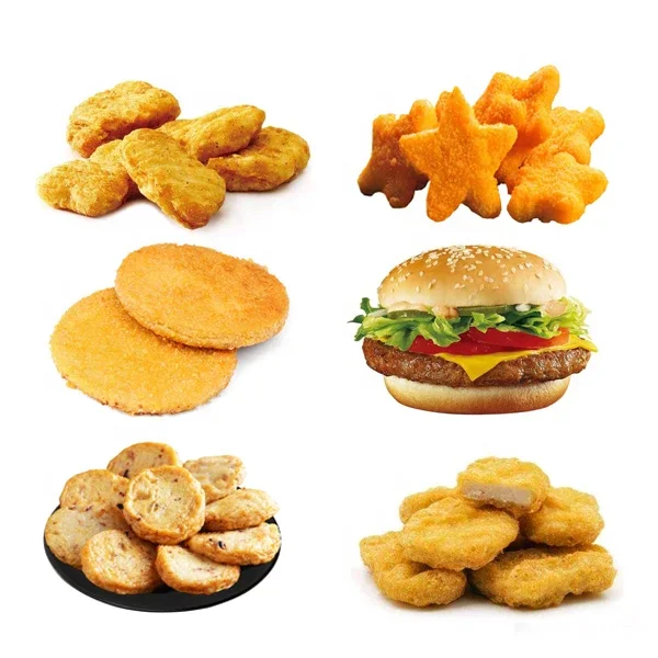 Automatic Beef Burger Hamburger Commercial McNuggets Chicken Burgers Fish Patties Beef Burgers Burger Patty Forming Machine