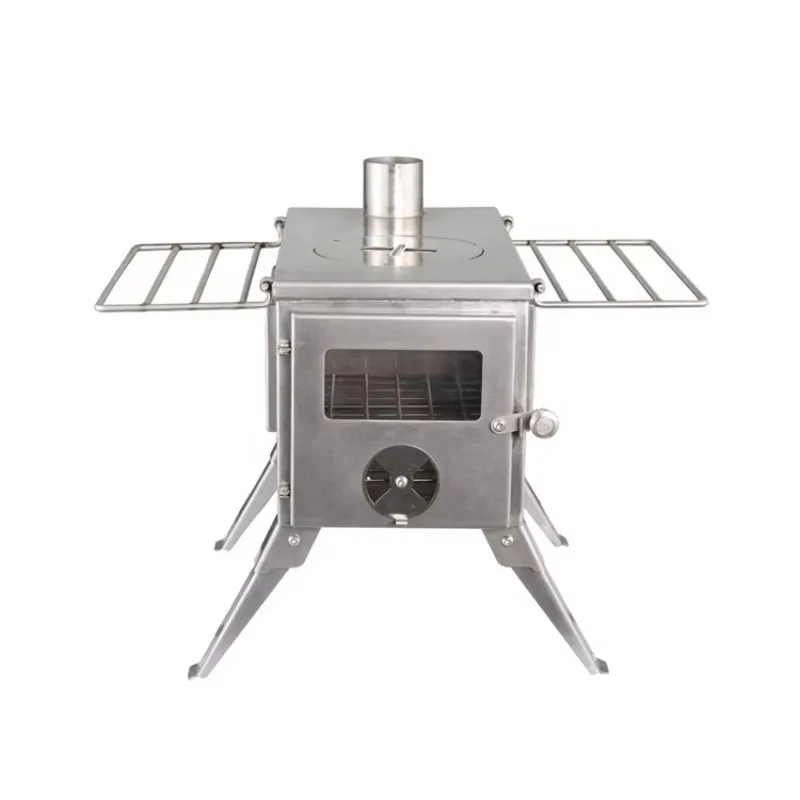 

【Popular】Stainless Steel Folding Camping Stove Wood Stove High Quality Camping Stove