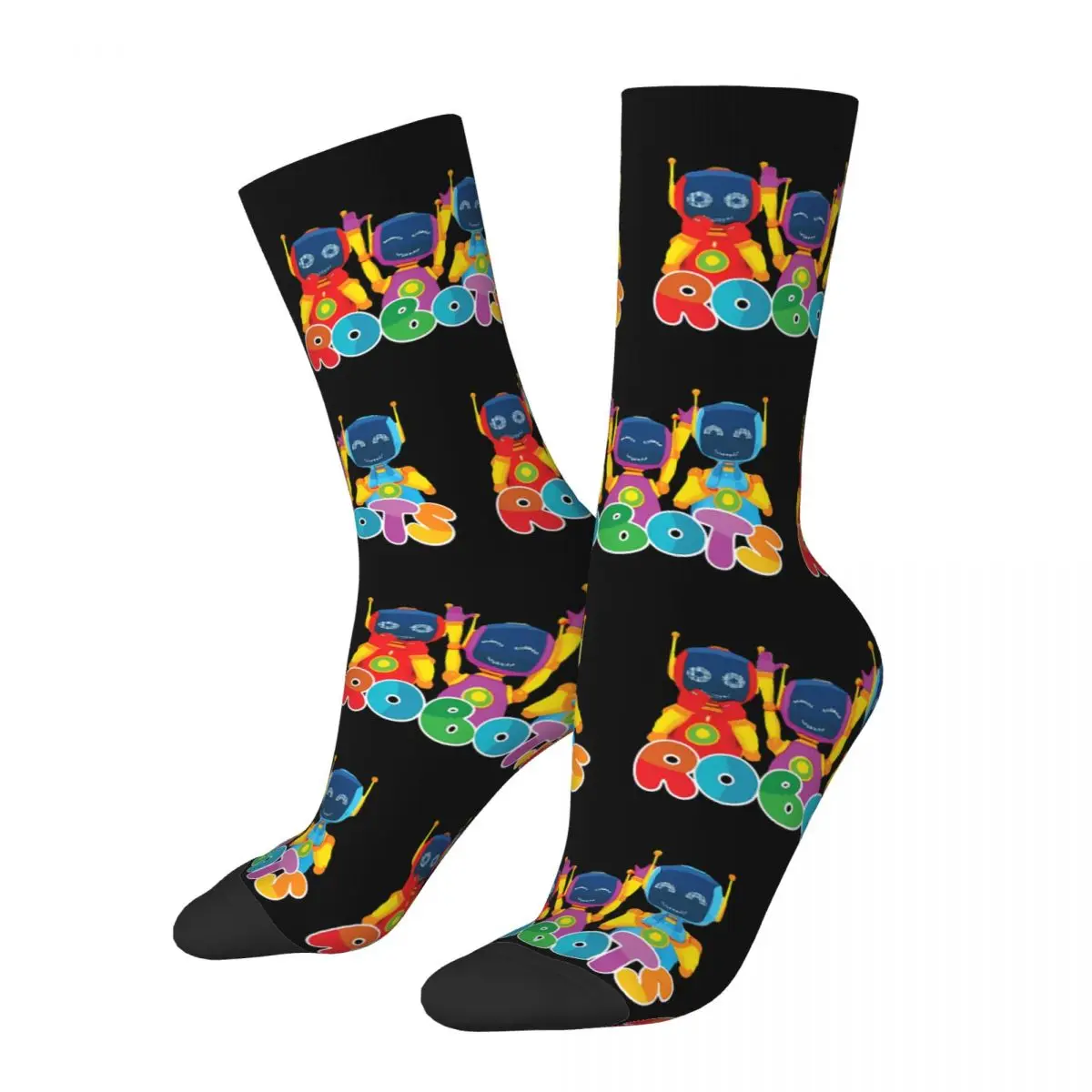 Robots Sock Printed Man Polyester