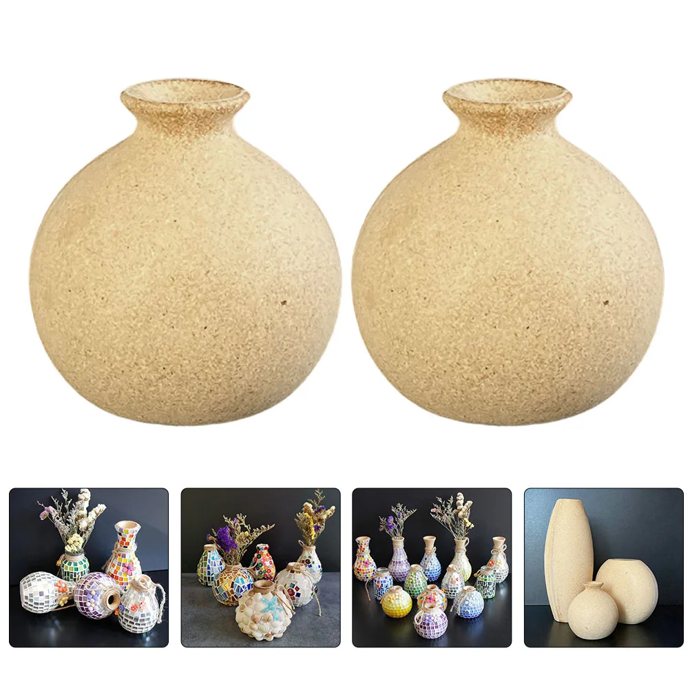 

H made Wood Vases White Embryo Small Lovely Natural Atmosphere Creative Flower Vase Home Study Bedroom Artistic Decor