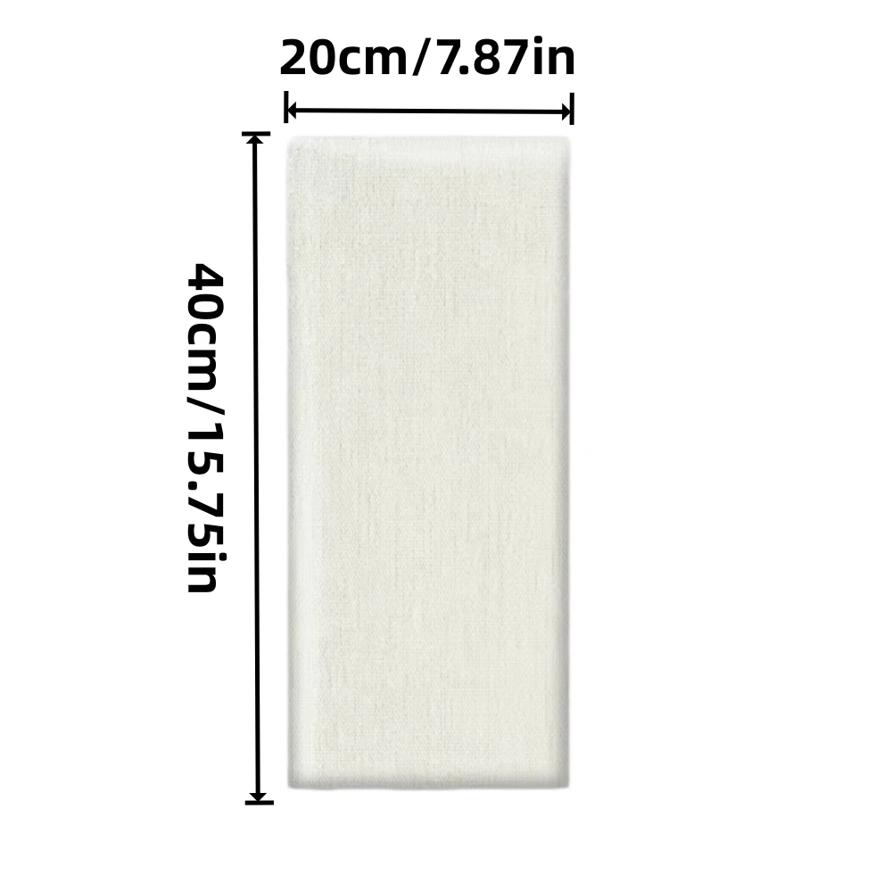 1pc 20X40cm Self-Adhesive Fabric Wall Panels, Peel and Stick Thick Wall Padding, Anti-Collision Soft Cushion Wall Stickers