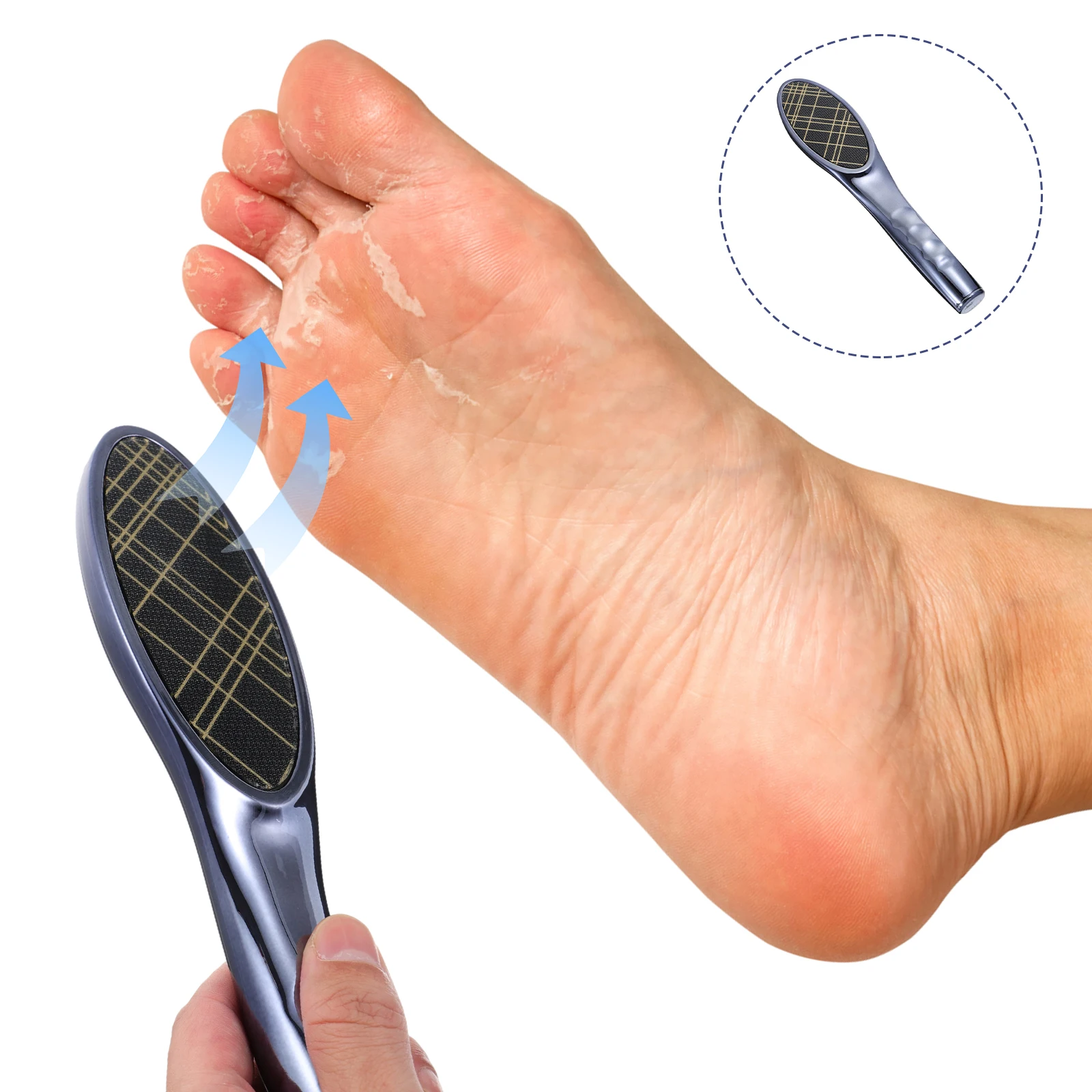 

Pedicure Tool Nano Glass Callus Remover Dead Skin Remover Ergonomic Portable Small Size Hard Skin Care Foot File Foot Scrub Tool