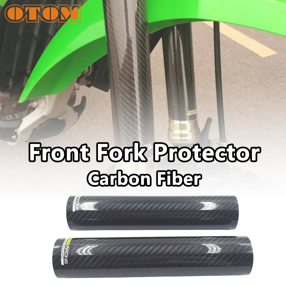 

OTOM Motorcycle Front Fork Shock Guard 50-58MM Carbon Fiber Adjustable Protector For YAMAHA KTM HONDA KAWASAKI SUZUKI Moto
