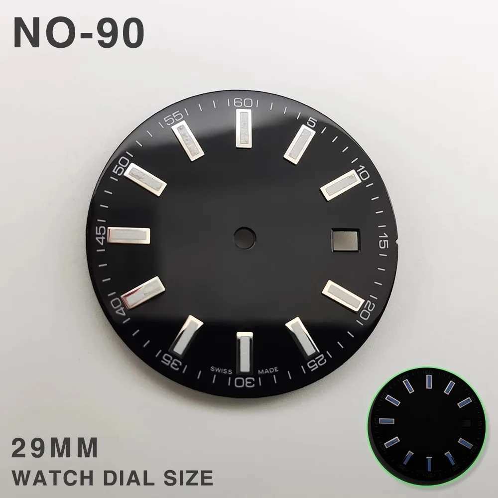 29MM Men's Automatic Mechanical Watch Dial Date Literal Fits 2813 8215 8200 Caliber