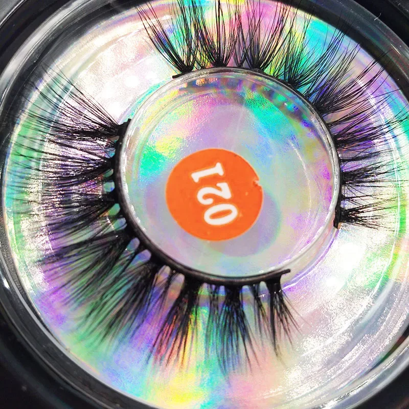 Faux cils auto-adhésifs réutilisables 3D protéine de soie faux cils effet naturel faux cils pour Extension