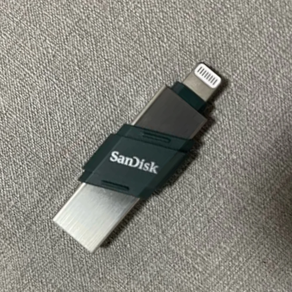 SanDisk USB Flash Drive iXpand Flash Drive Flip OTG Lightning 128GB 256GB Pen Drive MFi For iPhone & iPad & USB Type-C U Disk