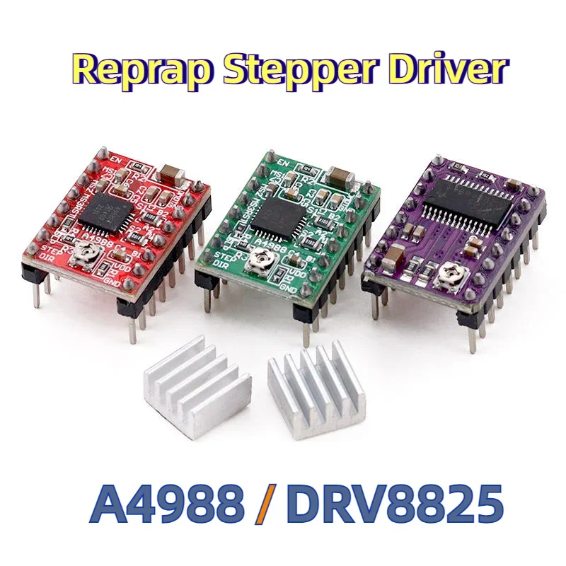 Reprap Stepper Driver A4988 DRV8825 Stepper Motor Driver Module +Heat Sink