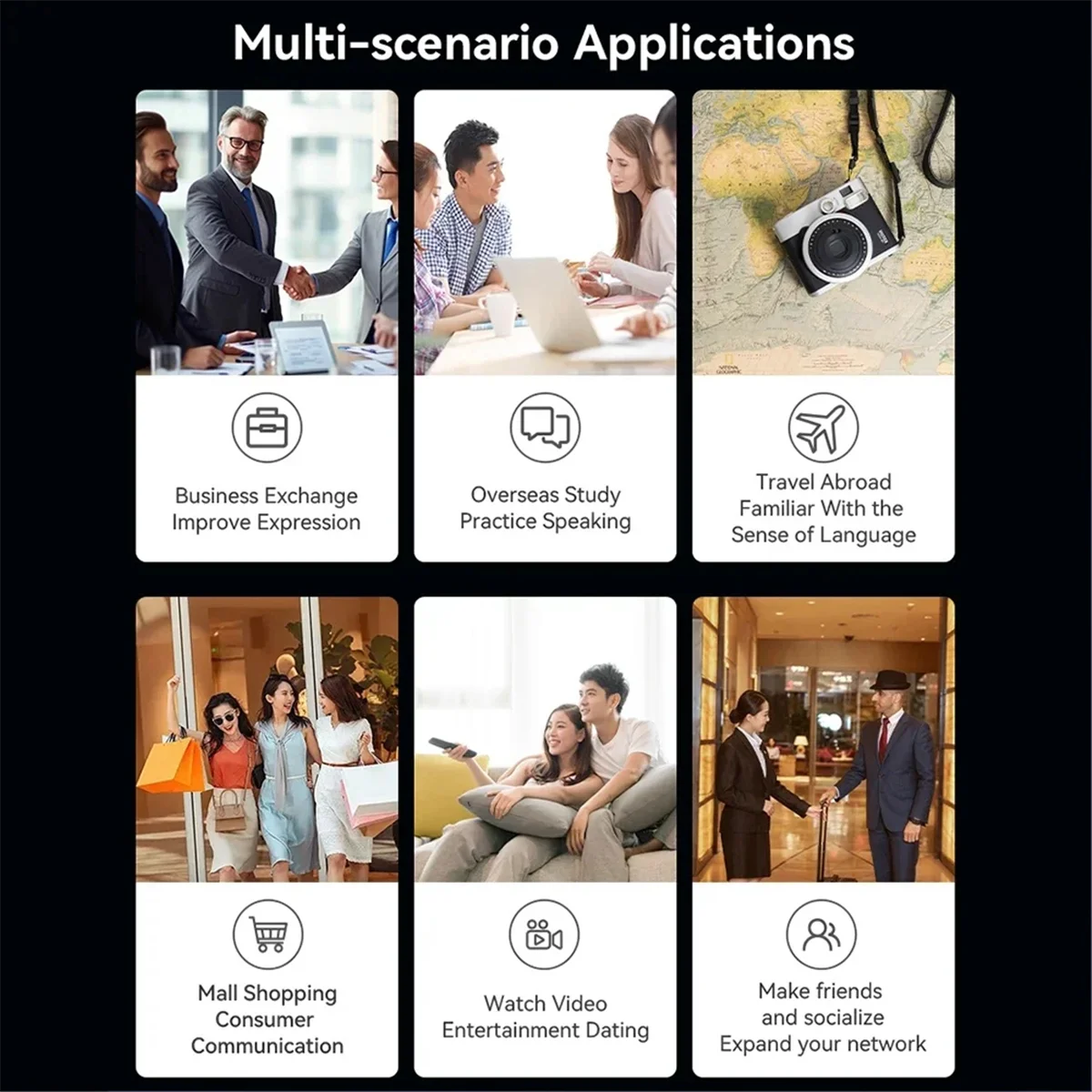 

IIJJ-M30 Smart Voice Translator 139 Online Languages 14 Offline WIFI Photo Recording Dictionary Translation Business Travel