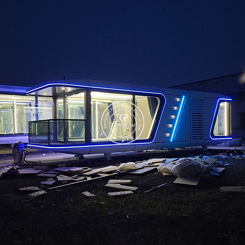 Luxury Customized Pod Prefabricated House Cabin Space Capsule House Space Capsule Customize Smart Windproof Hotel Building
