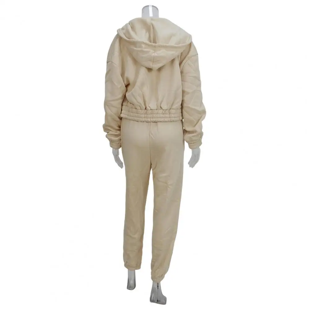 Women's 3 Piece Sets Suit Casual Long Sleeve Zip Hoodies Tank High Waist Sweatpants Jogger Pant Suits Sporty Three Pieces Outfit