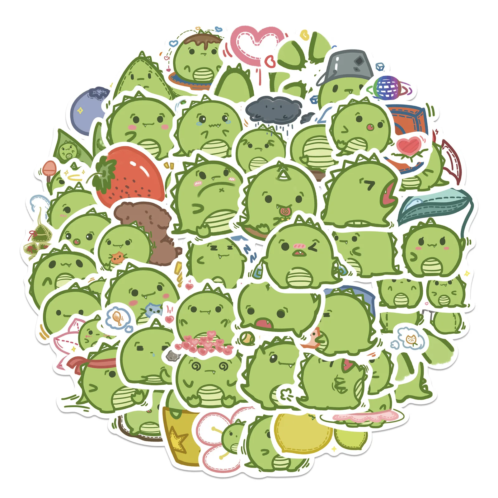 10/30/50pcs Original Hand-painted Cartoon Dinosaur Graffiti Sticker Kawaii Cute Art Aeshtetic Animal Diy Laptop Decal Sticker