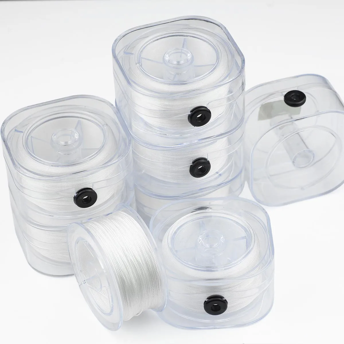 0.2/0.4/0.6/0.8 مللي متر قوي مطاطا كريستال الديكور الحبل ل أساور تمتد الموضوع سلسلة قلادة DIY بها بنفسك صنع المجوهرات الحبل #6