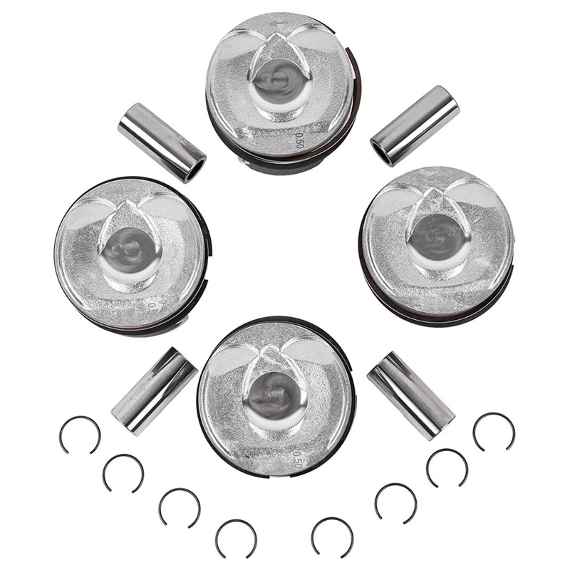 

4Pcs New Pistons & Ring Set 11257566019 For MINI R55-R61 N14 TURBO Cooper Countryman 06-16 Engine Spare Parts