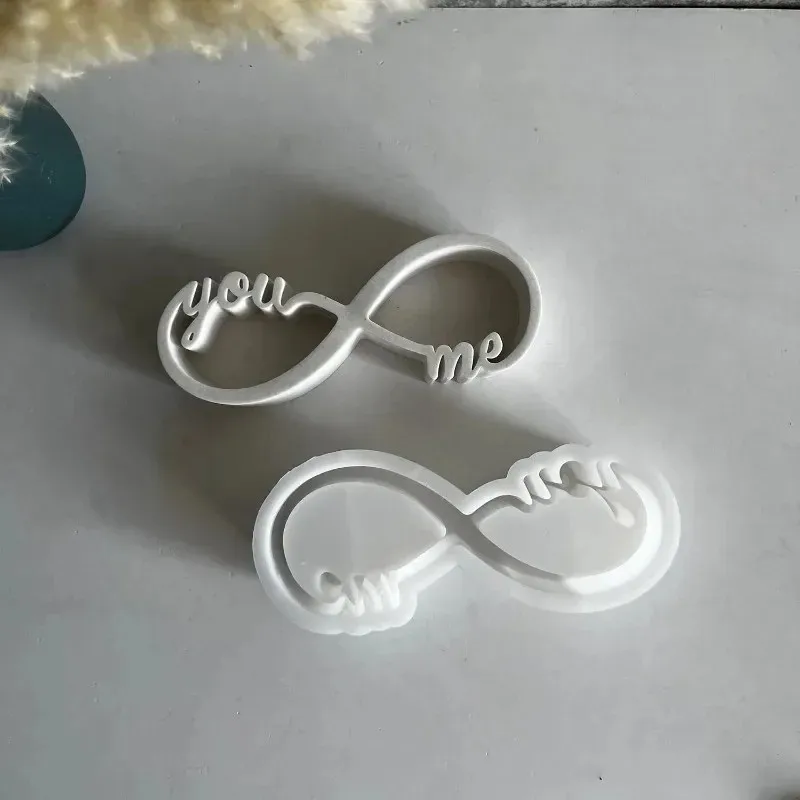 eternal love candle cup molds concrete cement you and me aromatherapy gypsum plaster candle holder ornament latest models