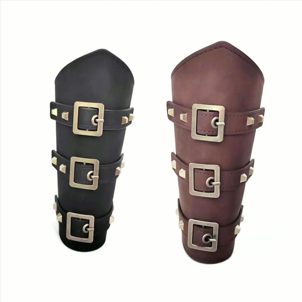 1PC Armband Cosplay Props Gauntlet Wristband Safe Strap Buckle Bracers Arm Guard Sports Accessories Punk Steam punk Accessories