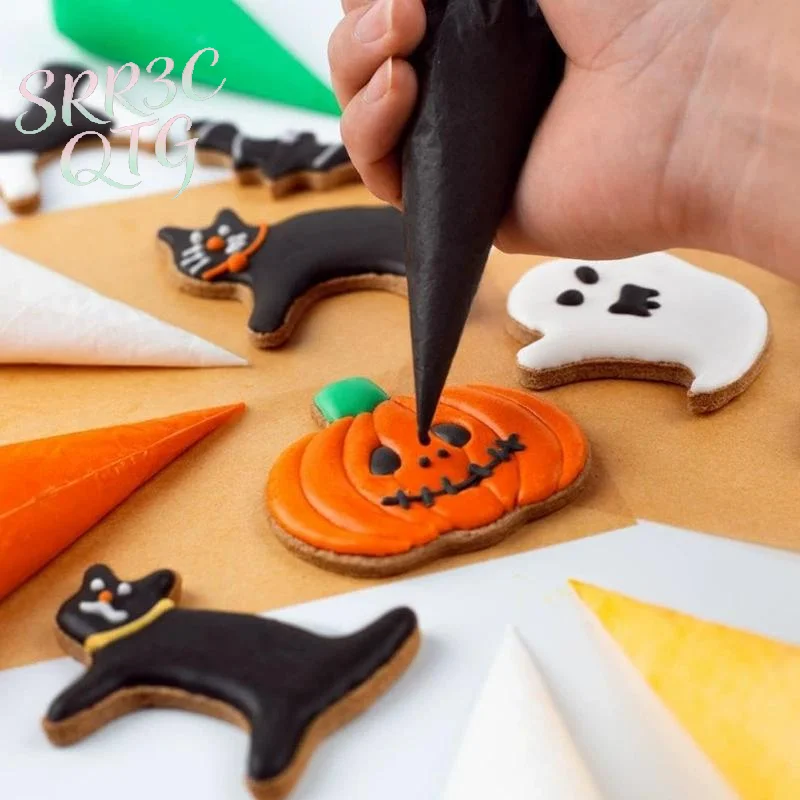 Hot Sale 3 Pcs Halloween Cookie Cutter Set Stainless Steel Pumpkin Ghost Bat Molds Smooth Edges For Home DIY Baking