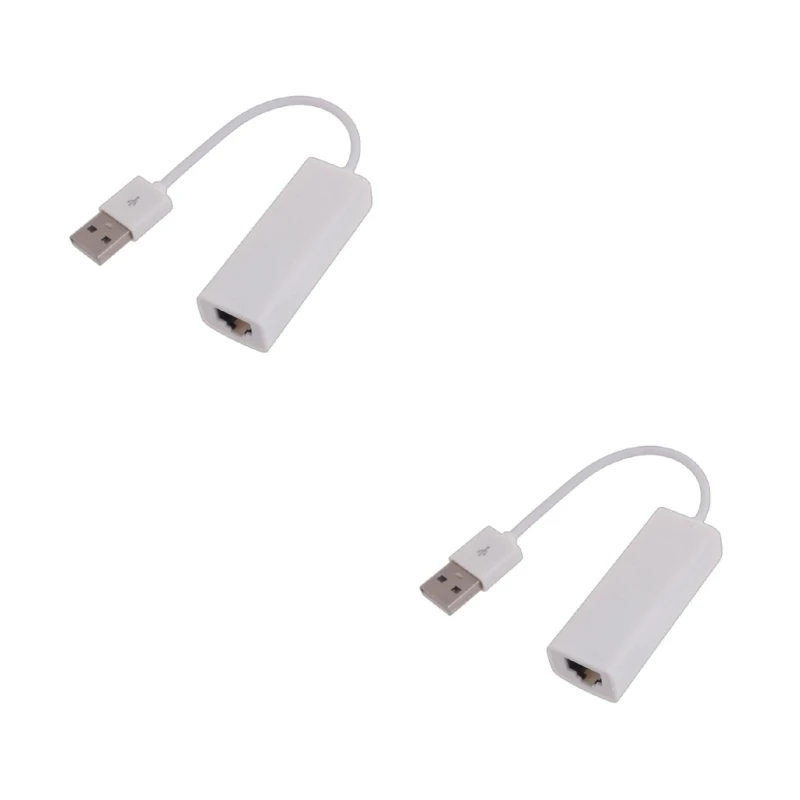 F3MA USB2.0-zu-Ethernet-Adapter, RJ45-Ethernet-Adapter, externe Netzwerkkarte mit RTL8152B-Chip, tragbares universelles