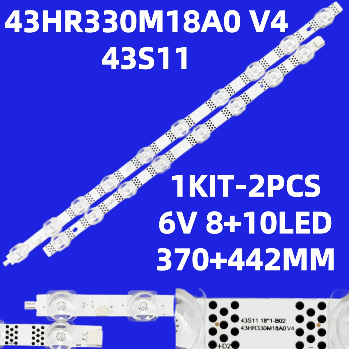 

LED backlight strip for 43HR330M18A0 V4 43S45 43S451 43S452 TCL F43A-ZS 43S11