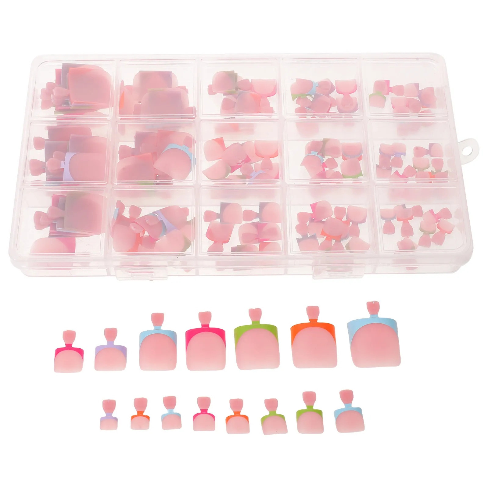 150 Pcs Gel Toe Nails Easy Apply Toenails Everyday Wear Full Cover Fake Bridal Pedicure Artificial