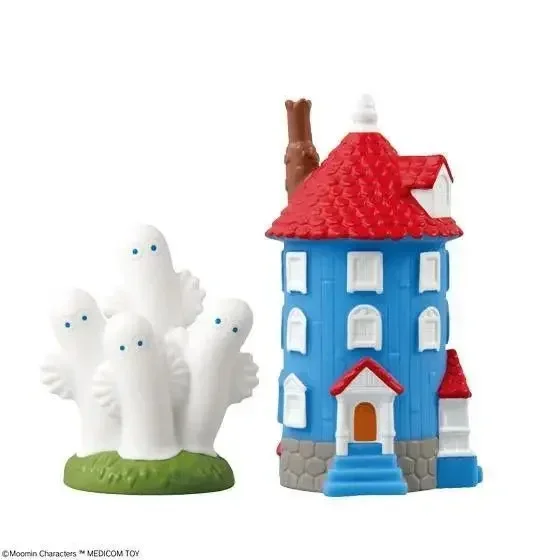 Bandai Original Re-ment Anime Figure MOOMIN Hide and Seek Kids Toys Collectible Gift Model Car Interior Decoration Randomly One