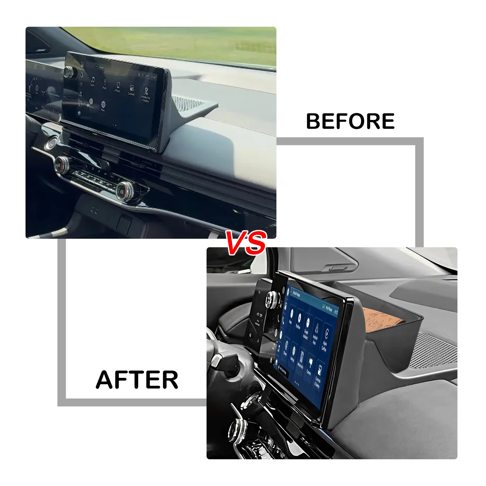 Center Console Dashboard Tray Organizer for 2024-2025 Honda Prologue EV/Acura ZDX Dash Board Behind Screen Storage Interior Box - Image 4