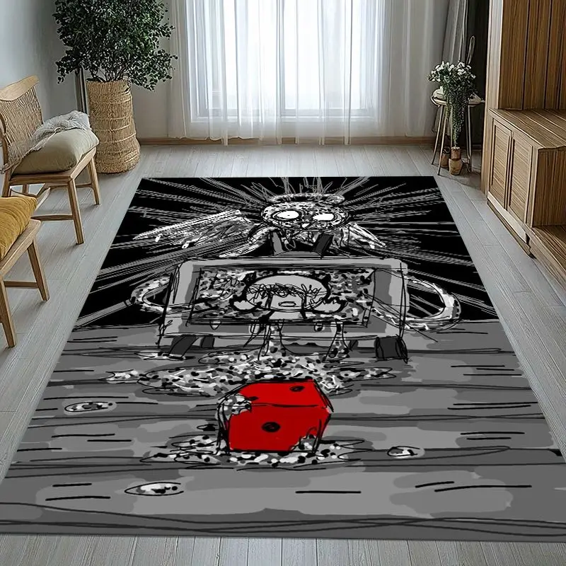 3D Game The Binding Of Isaac Area Rug,Soft Non-Slip Carpet Mat for Living Room Bedroom Playroom,Sofa Floor Rug,Home Decor Gift