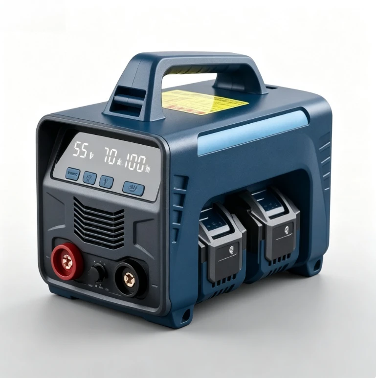 Portable Cordless Battery Welder MMA ARC Stick 60A DC LED Digital Display Dual Power Outdoor Welding Machine No Gas Required