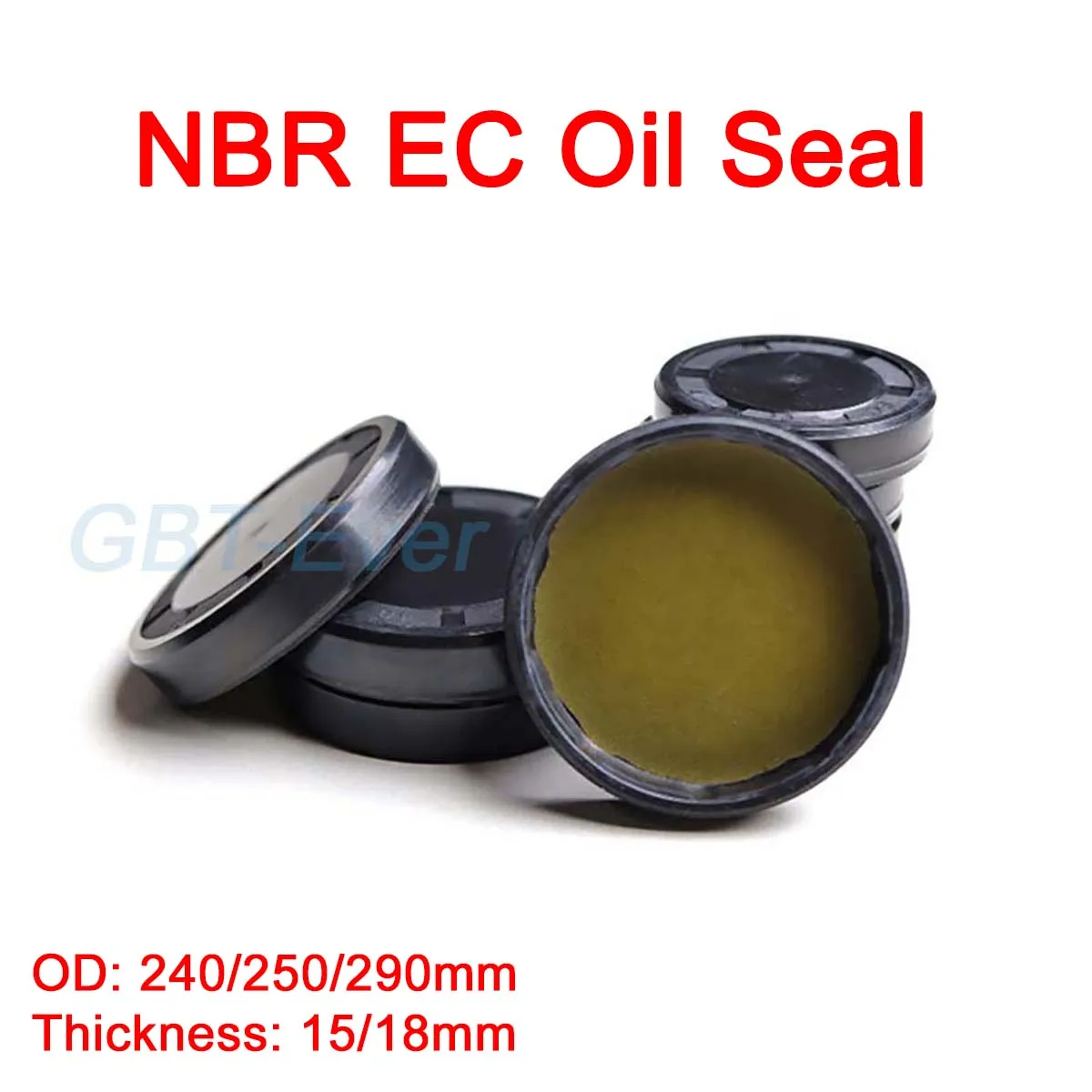 

1Pcs OD 240/250/290mm NBR EC/VK Type Oil Seal Black Nitrile Rubber End Cap Cover Oil Seal Reducer Shaft Dustproof Retarder