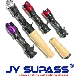 JY SUPASS BMC Graphite reel seat custom fishing rod ultra light carbon reel seat Cork handle