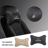 Car Seat Headrest Leather Neck Pillow For Lexus RX330 IS250 Ct200h ES300h RX350 GS300 IS300h NX300h Car Accessories Head Support