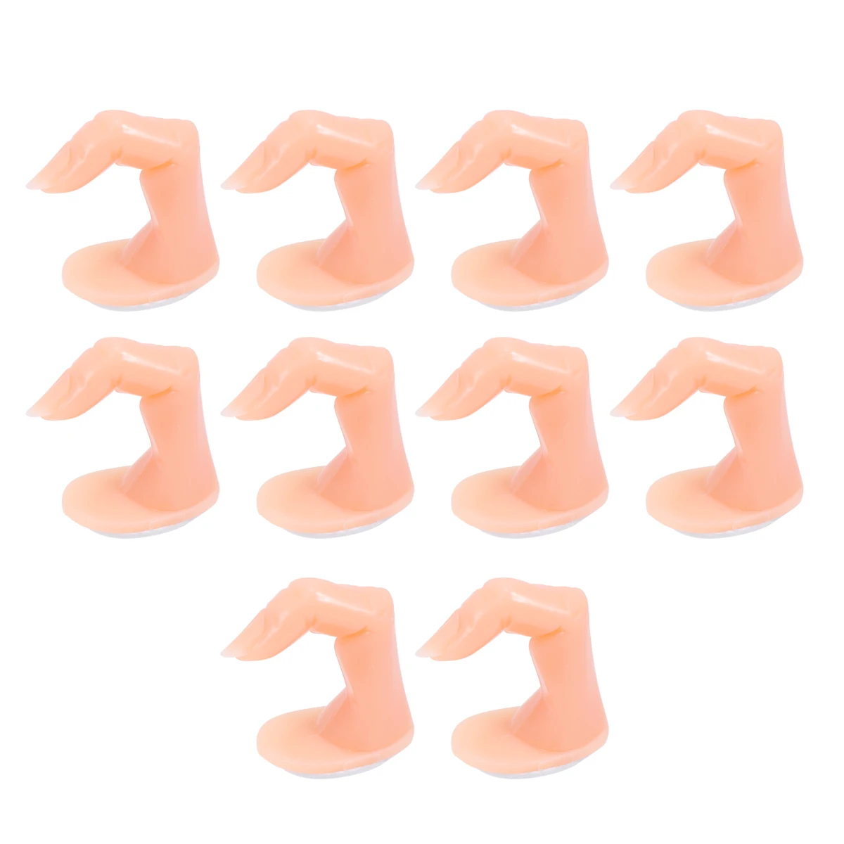 

10 Pcs Nail Practice Fingers False Manicure Training Tool Hand Portable Easy to Use for Beginners Salon Artists Nail