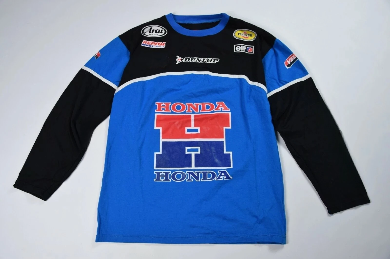 

HONDA RACING Vintage Jersey Top Long Sleeve T-Shirt Quick Drying Breathable Gear for Off-road Riders and Mountain Bikers Jersey