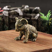 Vintage Brass Cute Koala Miniature Ornaments Table Tea Pet Statue Office Home Decoration Animal Collection Gifts