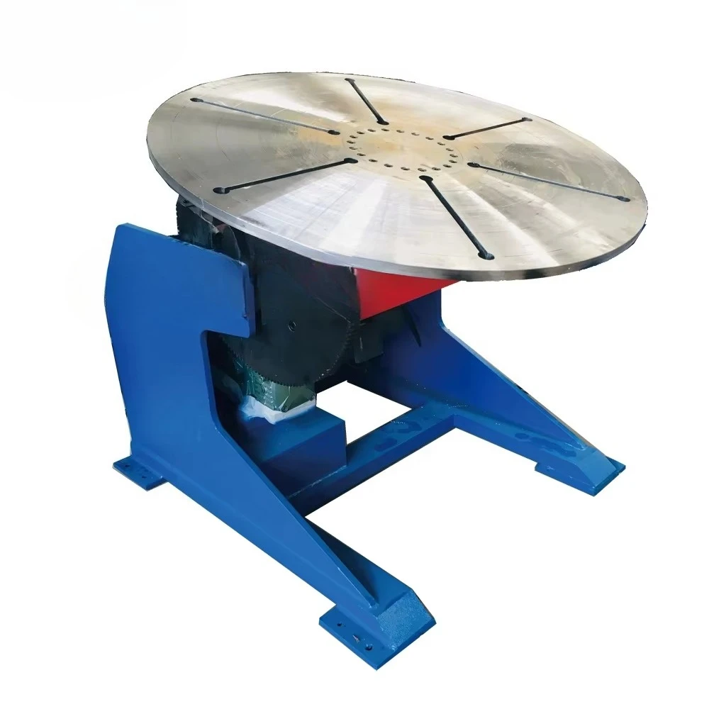 Diameter 1200mm Rotating Welding Turntable Loading 2tons Pipe Flange Welding Positioner with Servo Motor