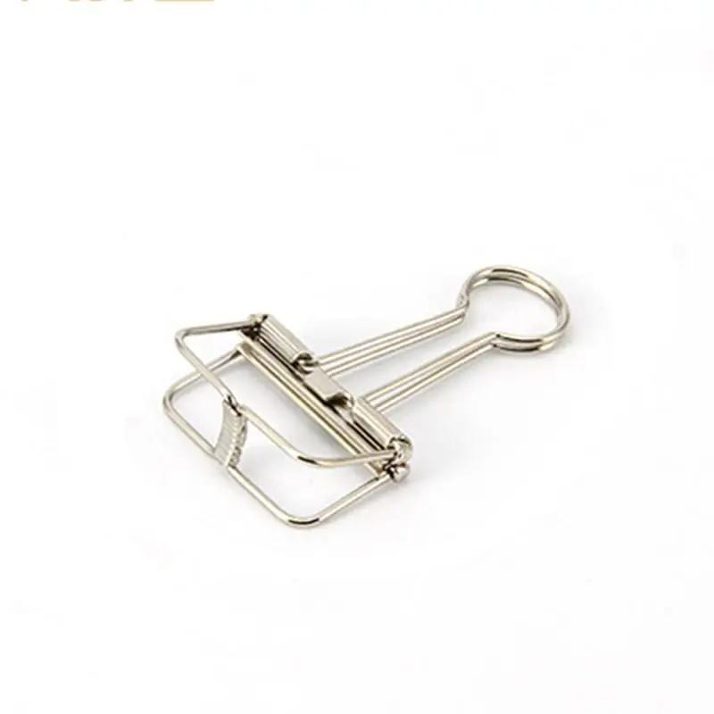 คลิปโครงกระดูกโลหะแข็งแรงและทนทานคลิปหนีบกระดาษยืดหยุ่นได้ดีรวมคลิปเล็ก5อันคลิปกลวงสำหรับสำนักงานโลหะ CLI