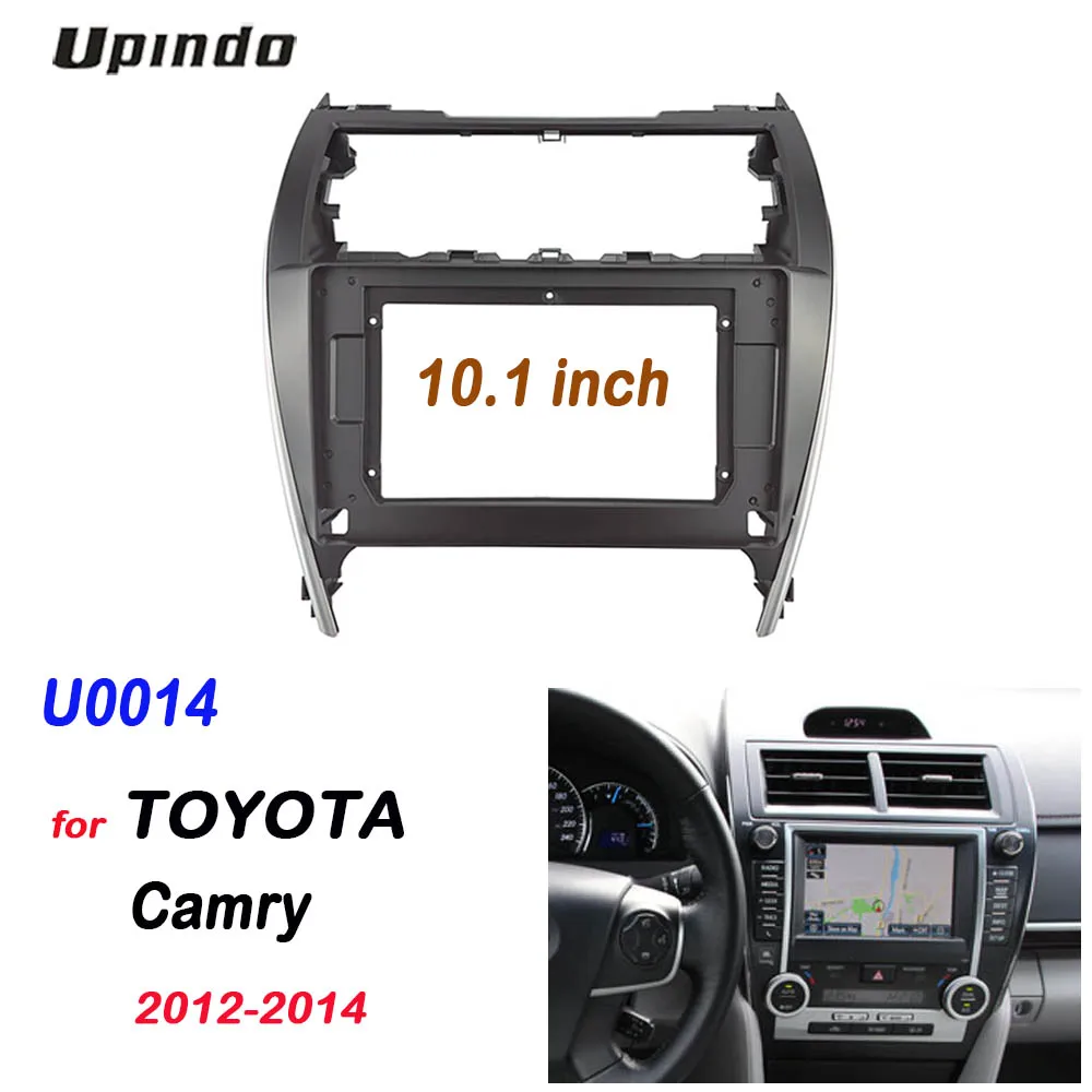 

Car Accessories Double Din 10.1 Inch Android Radio Fascia Panel Audio Video Frame Dashboard Mounting Kit for Toyota Camry 2012+
