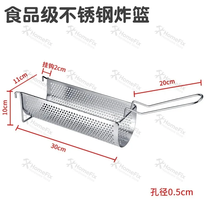 Manual Stainless Steel French Fry Extruder Large Mashed Potato Press Hand‑operated Kitchen Tool
