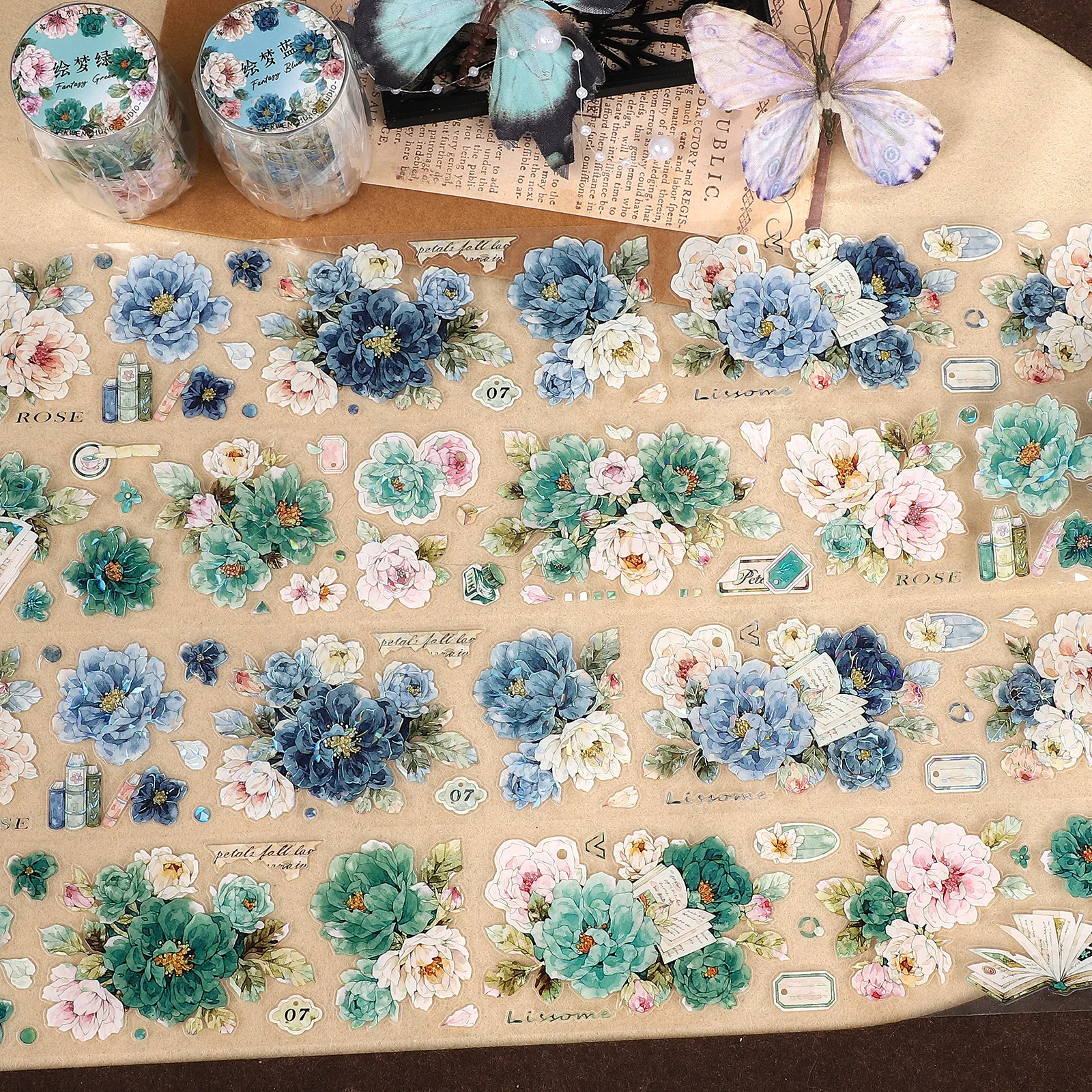 fita-pet-vintage-de-55mm-5m-com-estampa-de-plantas-e-flores-para-material-criativo-de-diario-colagem-e-scrapbooking
