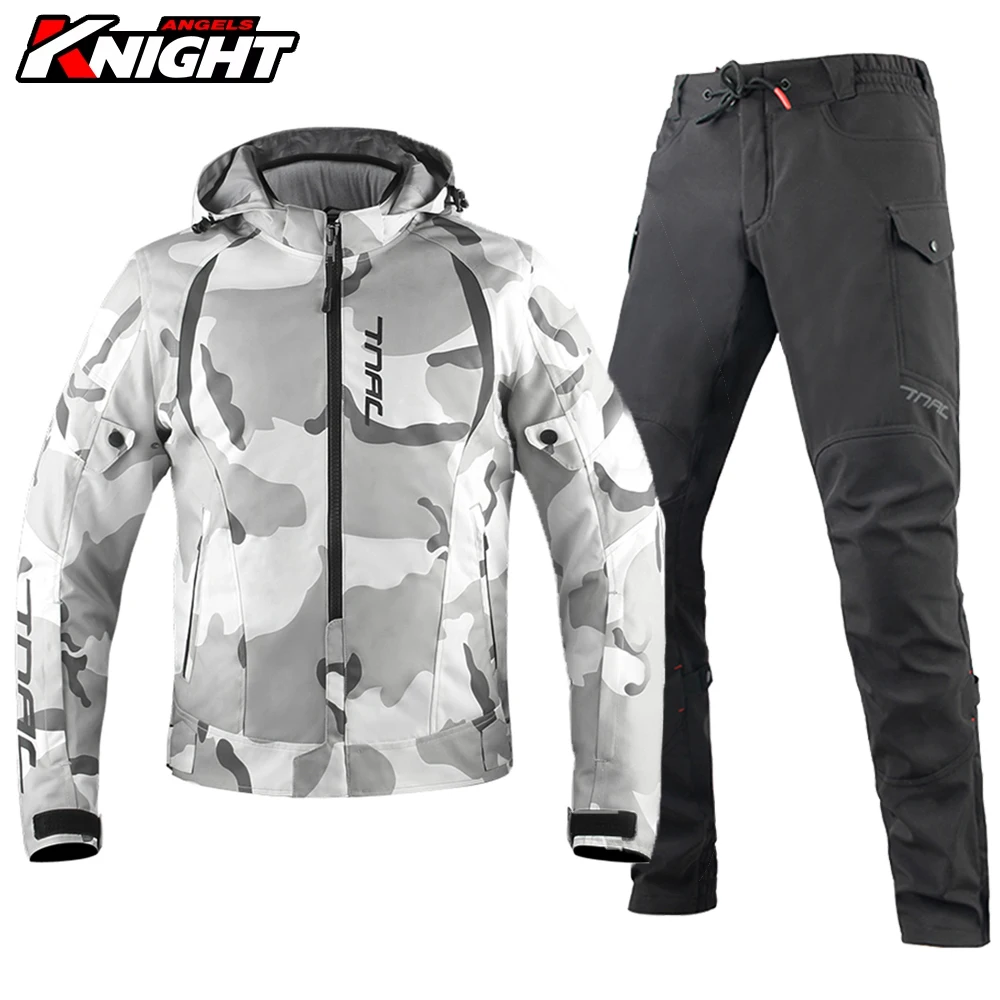 

New Motorcycle Jacket Motocross Racing Jacket Breathable Motorbike Riding Clothes Waterfroof Reflective Jacket Suit Four Seasons
