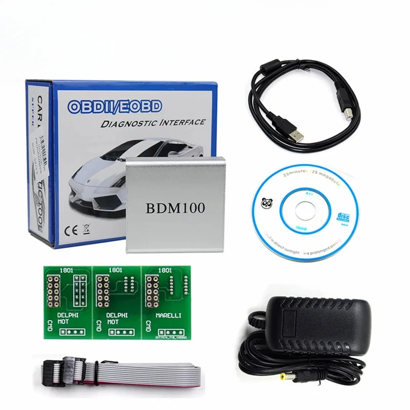 BDM100 V1255 Professional ECU Flasher Chip Tuning Programmer Interface BDM 100 ECU Flasher Code Reader OBDII Diagnostic Tool