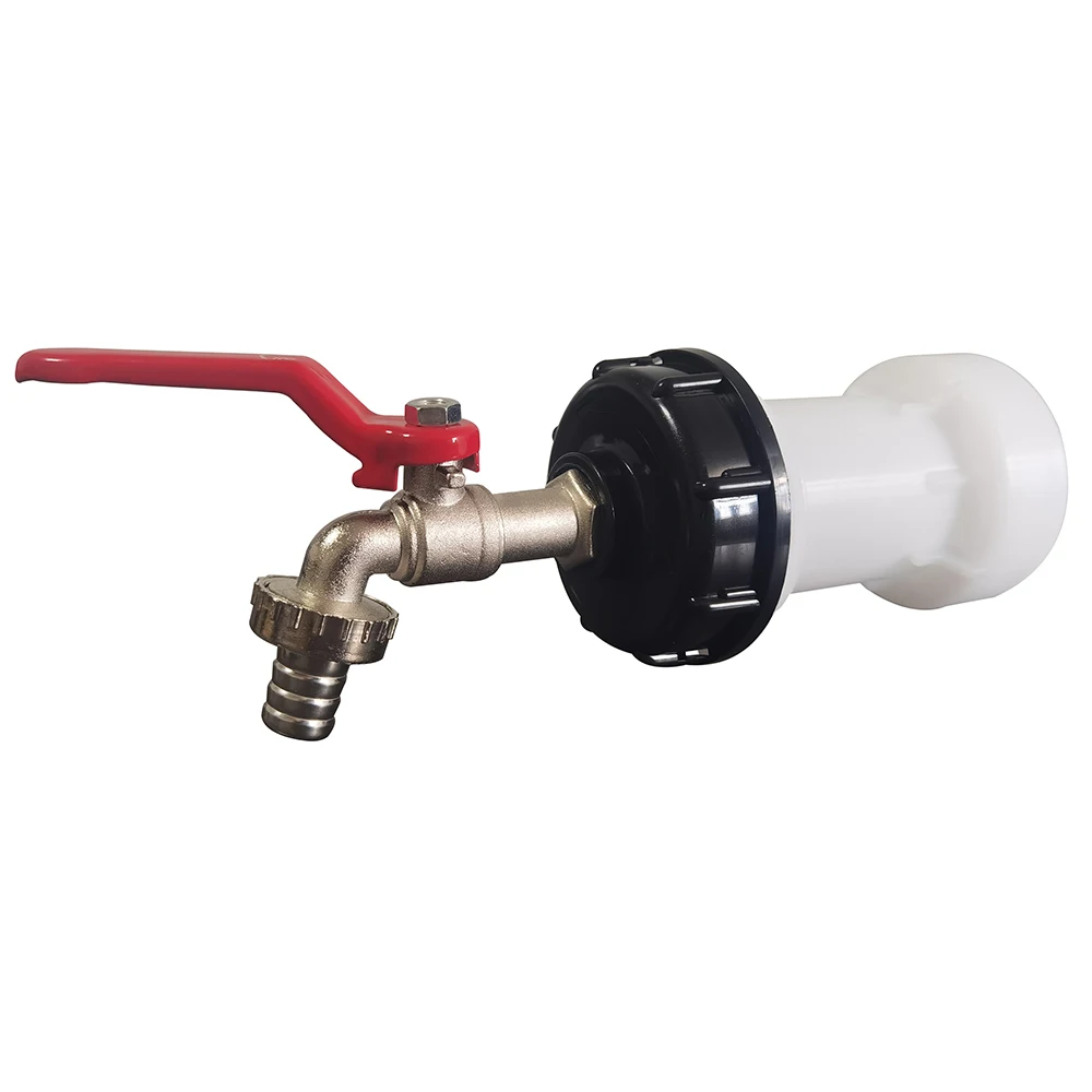 IBC S60 * 6 water tank faucet with adapter extension pipe set Garden irrigation dropper water source connector faucet accessory