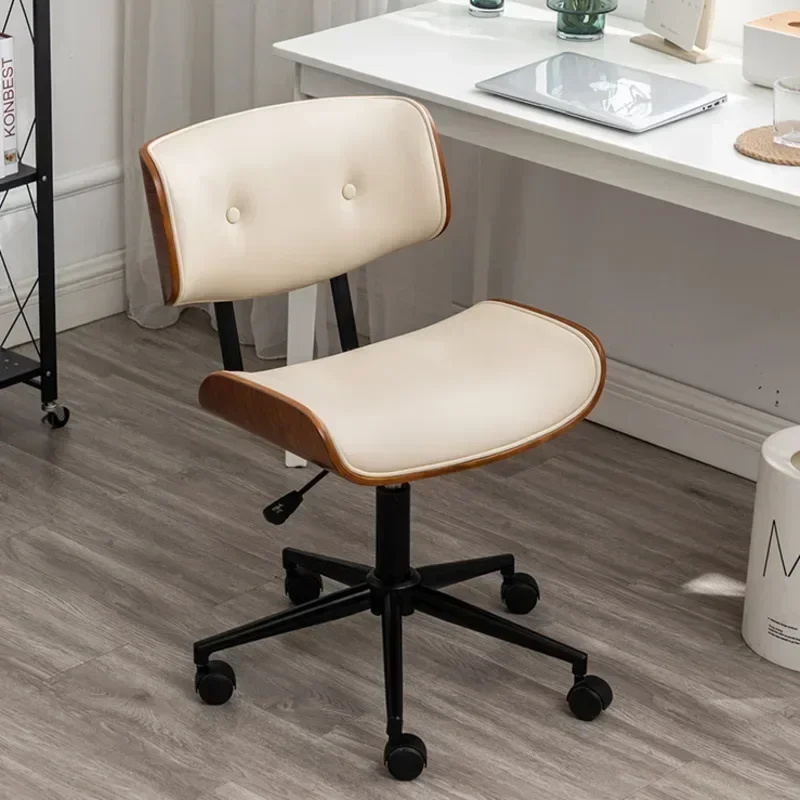 Light Luxury Computer Chair Solid Wood Study Seat Home Gamer Chair Sedentary Lift Swivel Office Chair Ergonomic Office Furniture