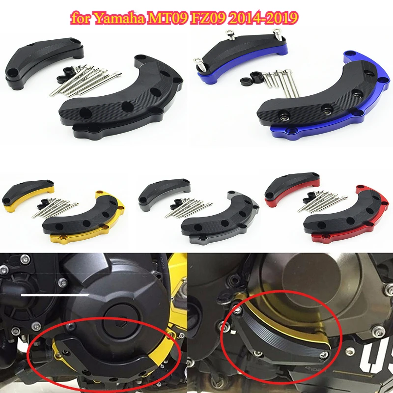 

Motorcycle modification for Yamaha MT09 FZ09 2014-2019 modified engine anti-fall block engine protection block anti-fall glue