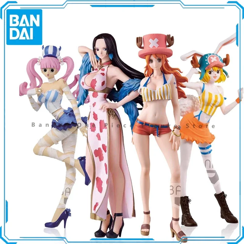 In Stock Original Bandai BANPRESTO Boa Hancock Nami Robin Carrot Figure Animation Toys Gifts Model Genuine Collector Anime Hobby