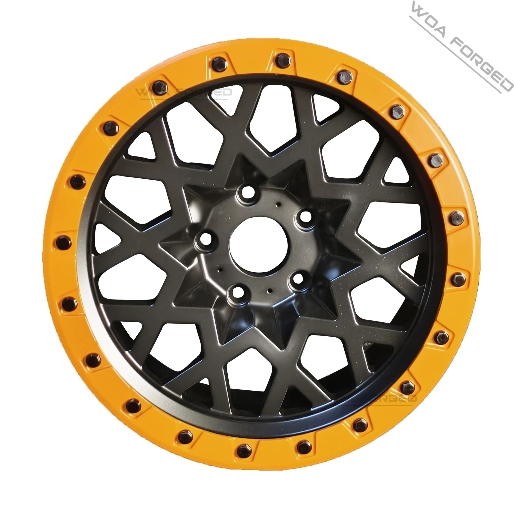

Wheels Offroad Cars Wheel Hub Yellow Aluminium Alloy Customized 4x4 for Pcd 6*139.7 Lightweight 5 6 Holes for Cross-country