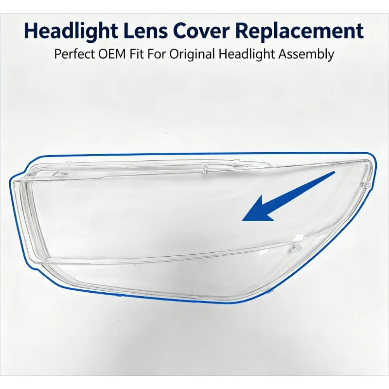 Moggic Headlight Lens Cover For Taurus 2015 2016 2017 US Version Clear Transparent Headlamp Outer Shell Replacement