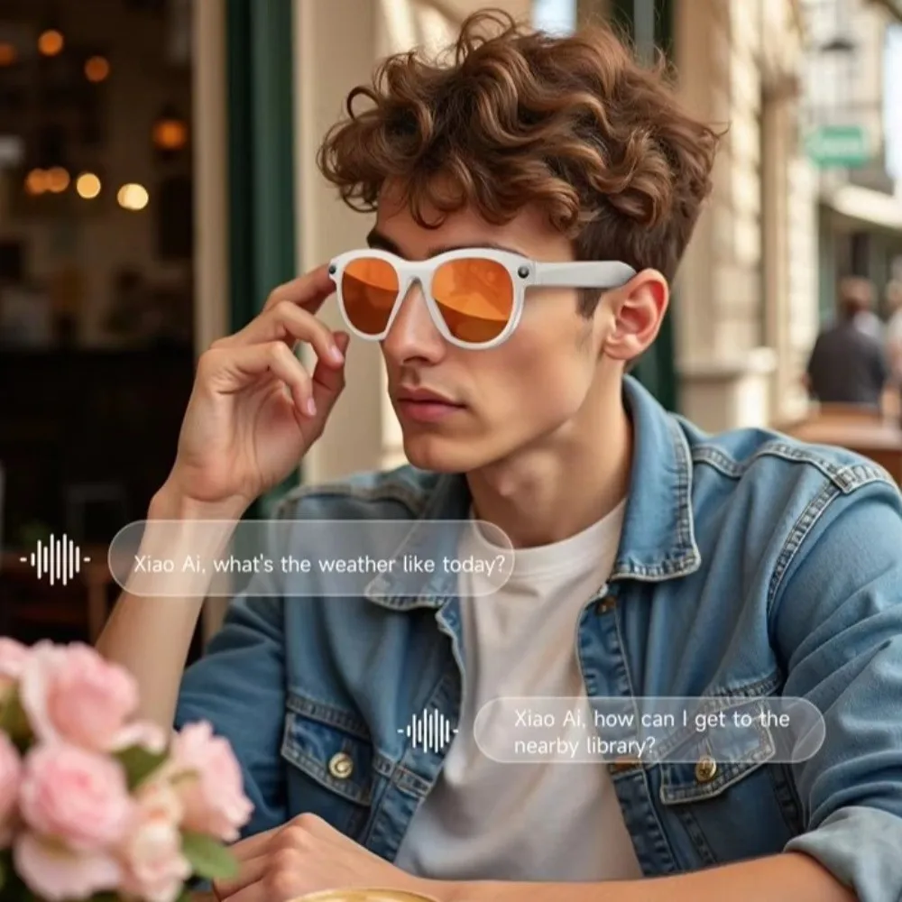 8MP HD Camera AI Smart Glasses Photo Recording 8K Smart AI Glasses Video Recording Waterproof Smart Video Glasses Music Playback
